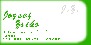 jozsef zsiko business card